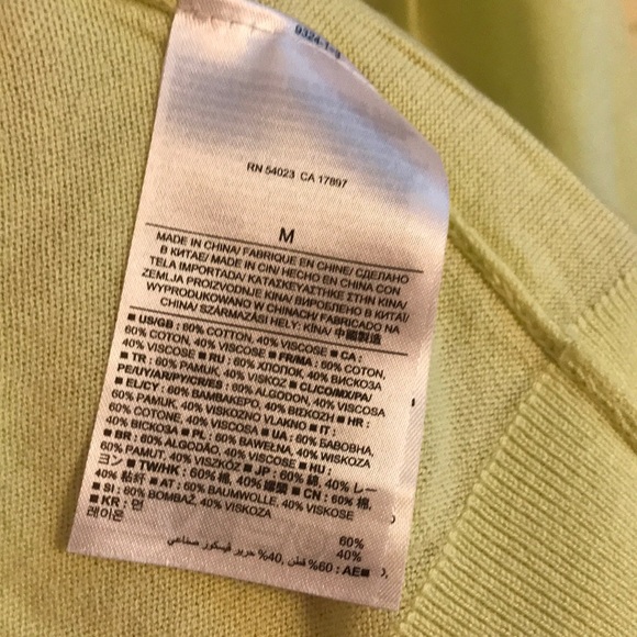 BANANA REPUBLIC Spring Green Cardigan M - Picture 4 of 4
